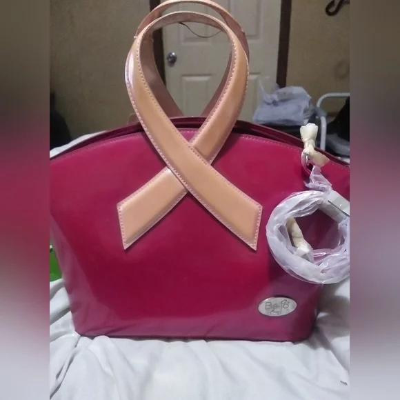 Beijo pink breast cancer awareness purse